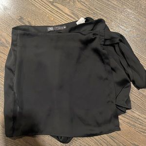 Zara silk skort that ties to the side